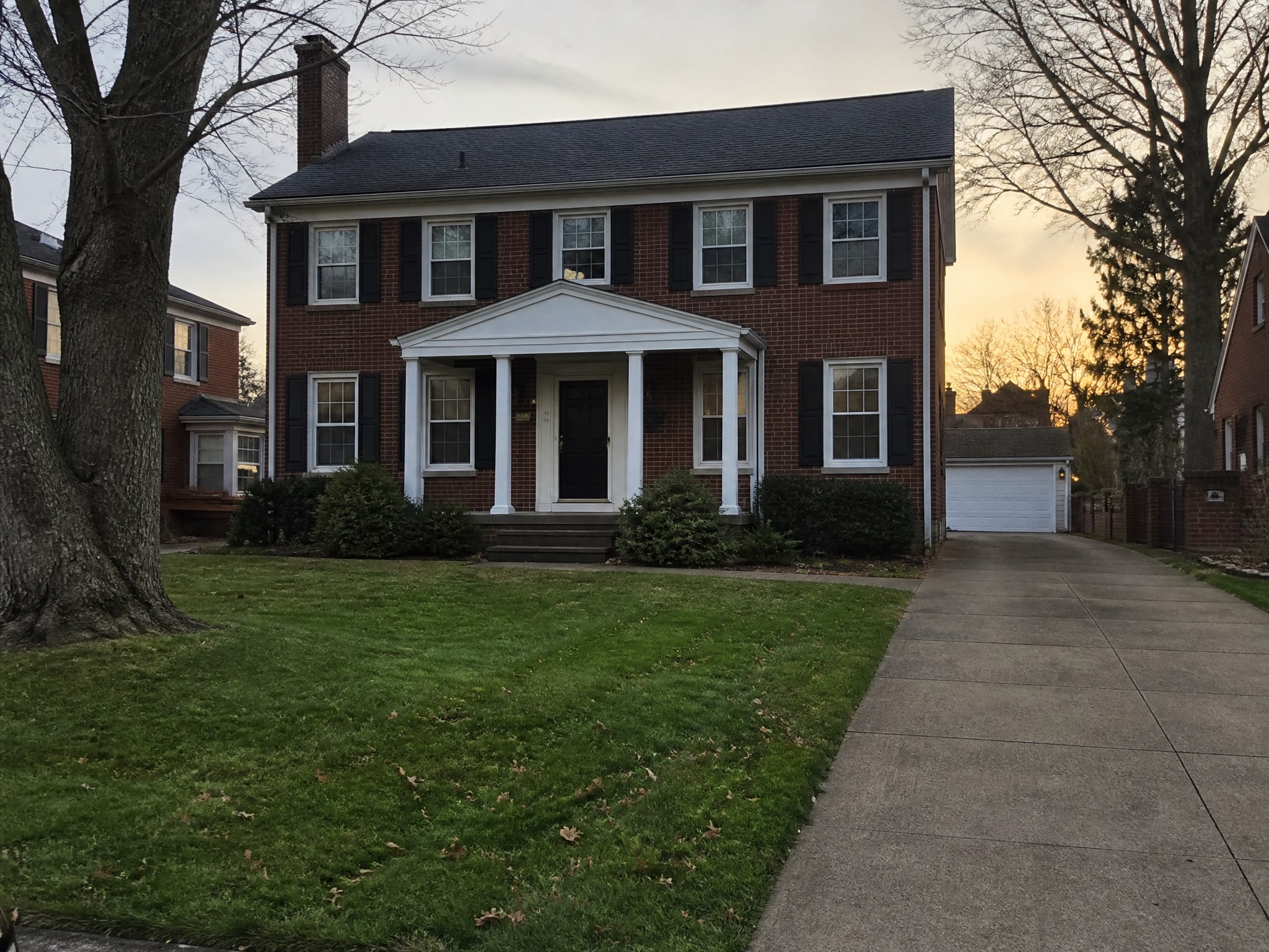 Classic Brick Colonial — before decorating